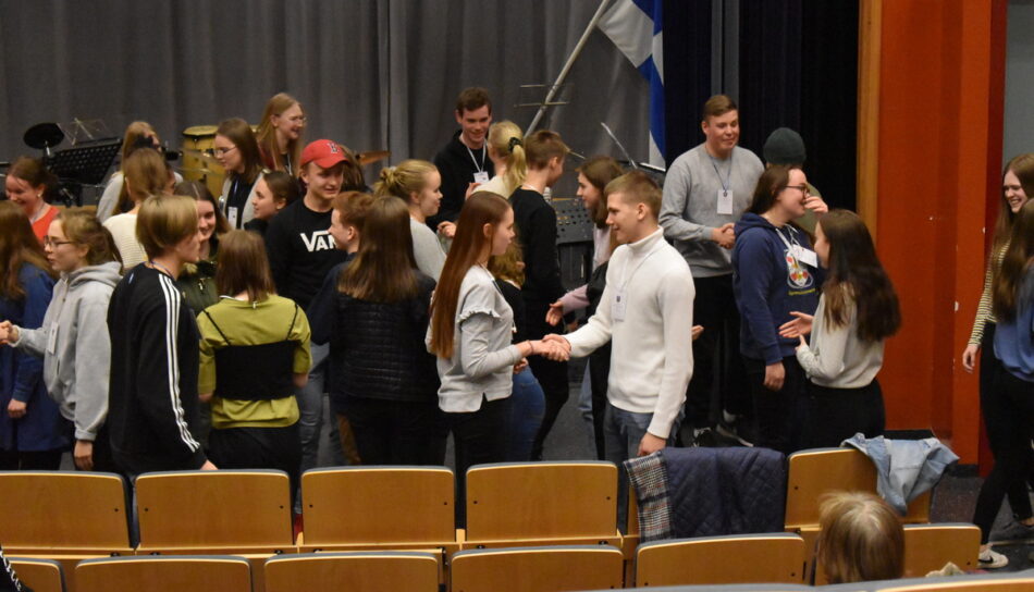 Nordplus project "From the Bottom to the Surface". Photo: Upper secondary school, Lappajärvi.